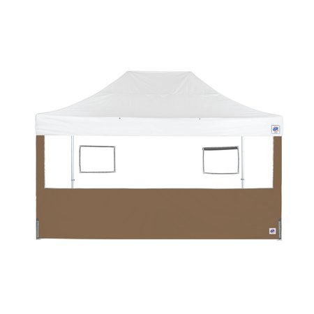 E-Z UP TAA Compliant Food Booth Sidewall, 15' W x 15' H, Coyote Brown SW3FB15FXTCB